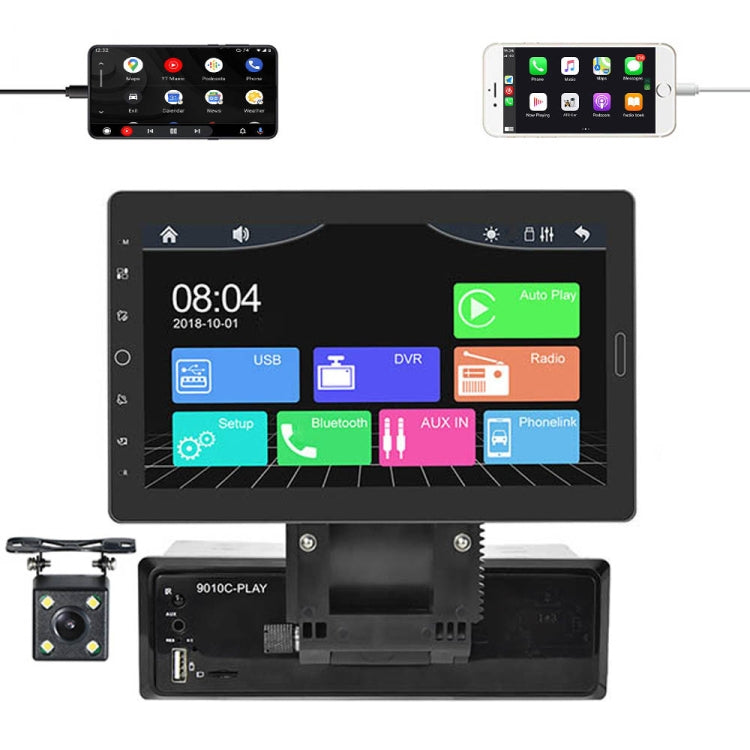 1310C 10.1 inch Car Full Screen Touch HD MP5 Wired Carplay Player, Style:, Standard, Standard+4 Light Camera, Standard+8 Light Camera, Standard+12 Light Camera, Standard+AHD Camera