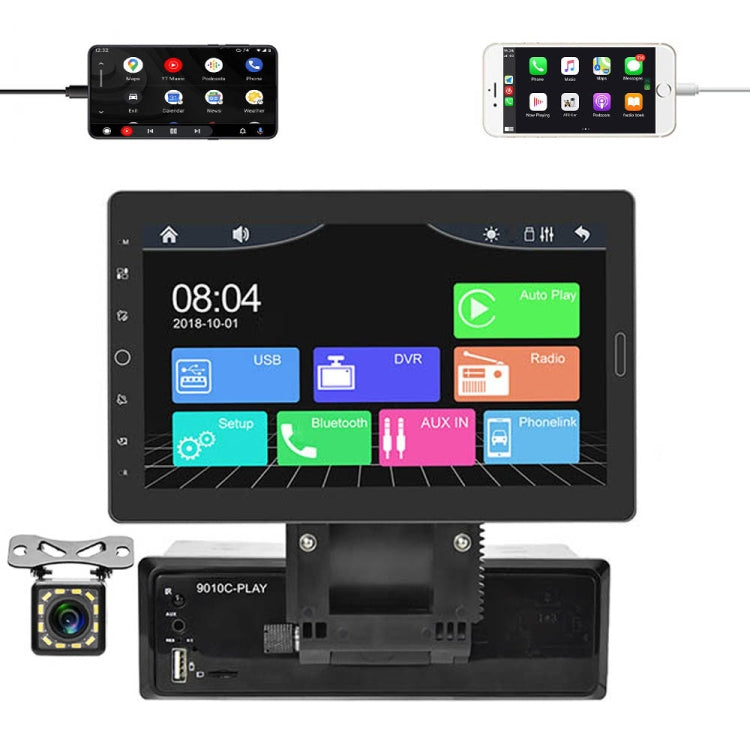 1310C 10.1 inch Car Full Screen Touch HD MP5 Wired Carplay Player, Style:, Standard, Standard+4 Light Camera, Standard+8 Light Camera, Standard+12 Light Camera, Standard+AHD Camera