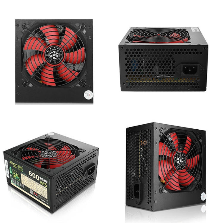 Jbon 600WS Rated  500W Dual 6Pin Desktop PC Power Supply, 600WS