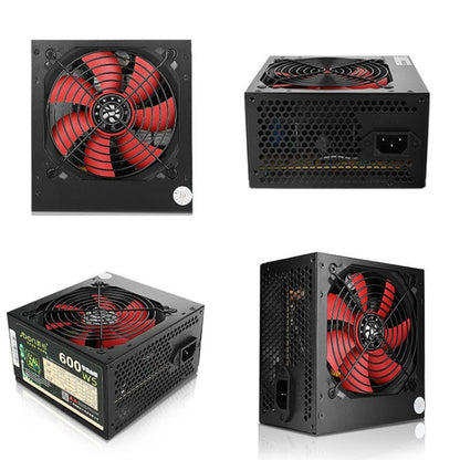 Jbon 600WS Rated  500W Dual 6Pin Desktop PC Power Supply, 600WS