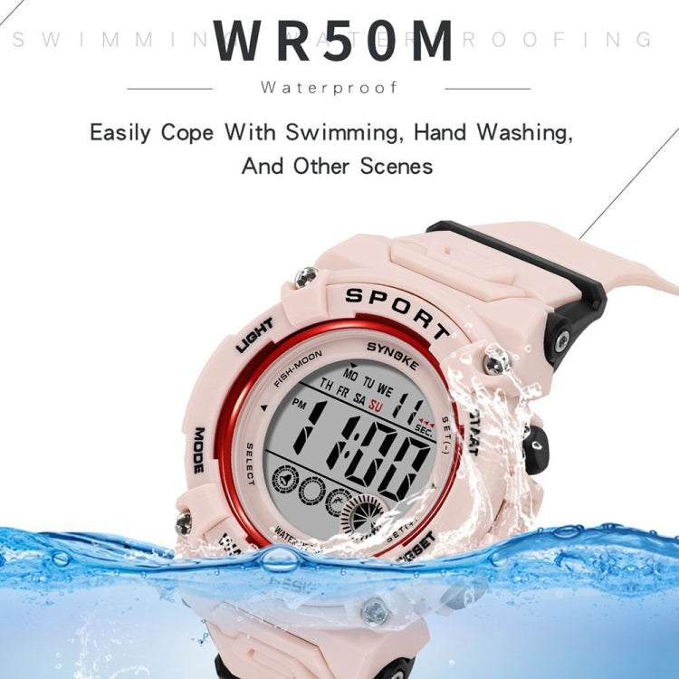 SYNOKE 9810 Multifunctional Luminous Waterproof Student Sports Watch