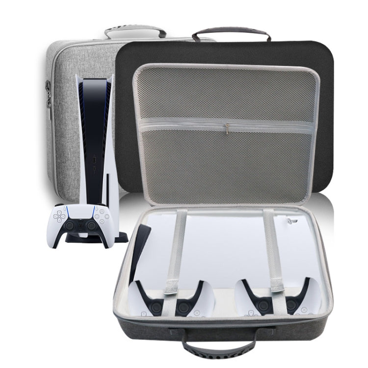 For PS5 Slim Game Console EVA Storage Bag Handbag Carrying Case, 1959 Black, 1959 Gray