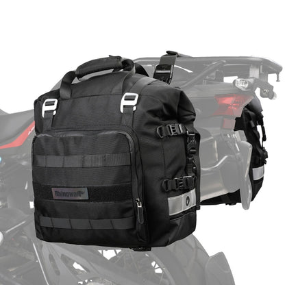 Rhinwalk MT2040 20L Large Capacity Waterproof Quick Release Motorcycle Side Bag, 20L(Black), 20L(Green)