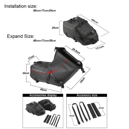 Rhinowalk MT1428 Large-capacity Waterproof and Wear-resistant Motorcycle Double-side Bag, MT1428
