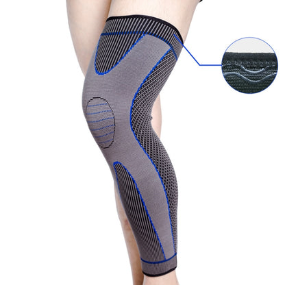 Nylon Knitted Riding Sports Extended Knee Pads, XL, XXL