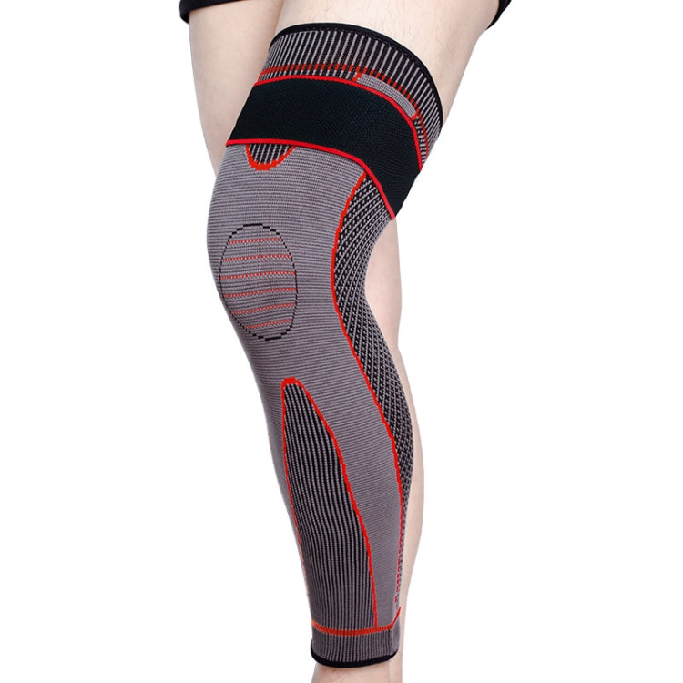 Nylon Knitted Riding Sports Extended Knee Pads, XL, XXL