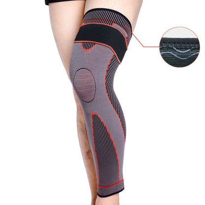 Nylon Knitted Riding Sports Extended Knee Pads, XL, XXL