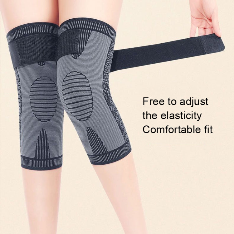 1 Pair Strap Compression Knee Pads Anti-Cold and Anti-Slip Pads, Style:, Mugwort M, Keep Warm M, Mugwort L, Keep Warm L, Mugwort XL, Keep Warm XL, Mugwort XXL, Keep Warm XXL