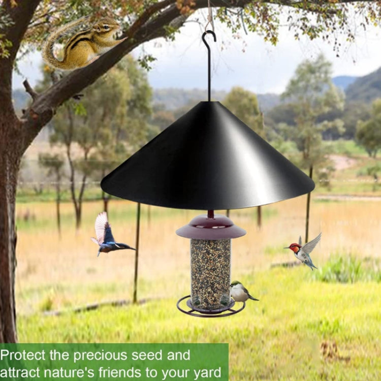Spliced Squirrel Baffle Fence Bird Feeder Protective Cover, 12 inch With Hook, 14 inch With Hook, 18 inch With Hook, 19 inch With Hook, 12 inch