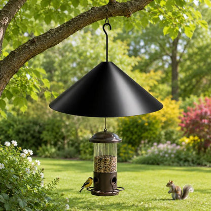 Spliced Squirrel Baffle Fence Bird Feeder Protective Cover, 12 inch With Hook, 14 inch With Hook, 18 inch With Hook, 19 inch With Hook, 12 inch