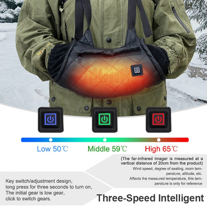 Outdoor Camping USB Heated Smart Warm Handbag, Handbag(Black), Smart Warm Handbag