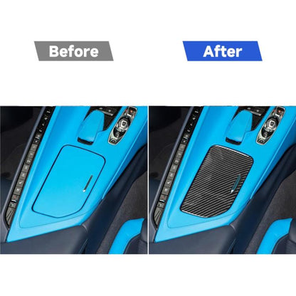For Chevrolet Corvette C8 Right-Hand Drive Center Control Cup Cover Sticker, Right-Hand Drive