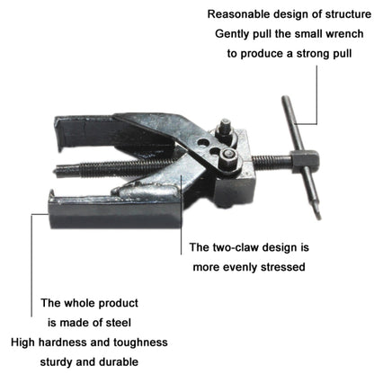 Two-claw Cross Spiral Bearing Removing Wheel Pulpper, 15.5 cm