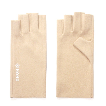 WST-41 Winter Thin Flannel Warm Finger Gloves Nail Protective Gloves, Spec:, Finger (Beige), Finger (Pink), Finger (Purple), Finger (Green), Finger (Yellow), Finger (Brown), Finger (Grey), Finger (Black), Mittens (Beige), Mittens (Pink), Mittens (Purpl...