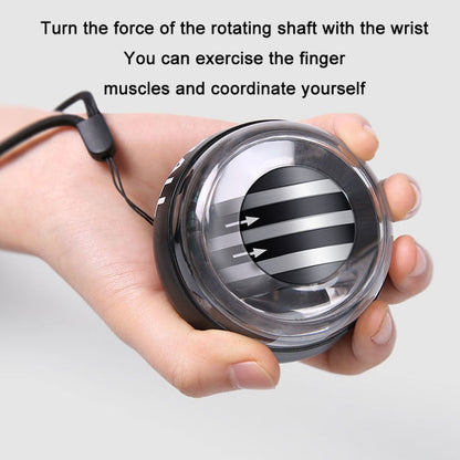Magnetic Wrist Ball Gyro Training Decompression Fitness Device, Color:, All Black, Black, Red, Blue, Black With Light, Red With Light, Blue With Light, Metal With Light, Six Color Flash