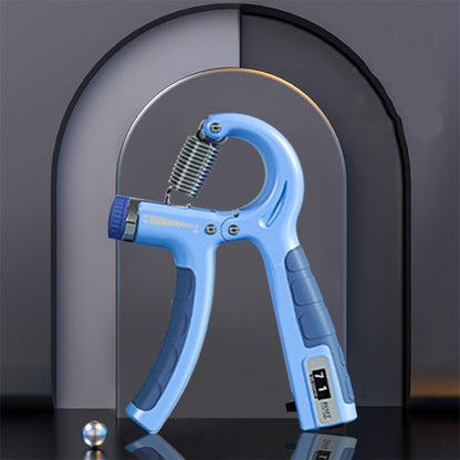 Fitness Exercise Arm Strength Machine Puller Finger Grip Strength Machine, Mechanical Count-Blue, Adjustable-Black