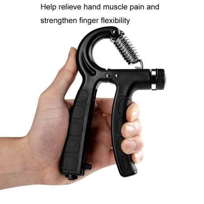 Fitness Exercise Arm Strength Machine Puller Finger Grip Strength Machine, Mechanical Count-Blue, Adjustable-Black