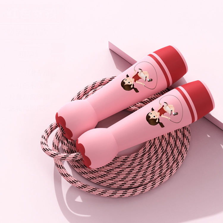 Wooden Handle Adjustable Jump Rope For Children Green(Cotton Rope), Green (Cotton Rope), Red Girl (Cotton Rope), Blue Bear (Cotton Rope), Orange Lion (Cotton Rope), Green (Bamboo Rope), Red Girl (Bamboo Rope), Blue Bear (Bamboo Rope)