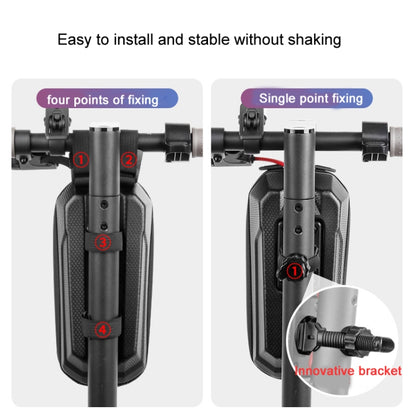 WHEEL UP X7 2L Electric Scooter Hard Shell Hanging Bag,Style:, X7 Hook and Loop Fastener