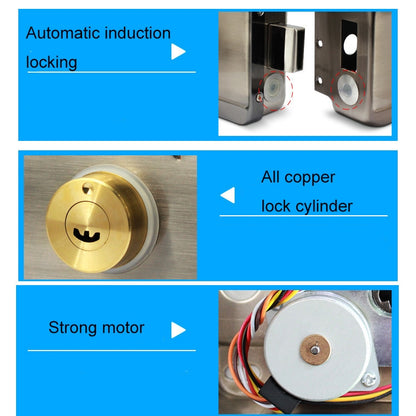 ID Access Control One Piece Induction Motor Lock, Single Head, Double Head, Single Head ID Swipe Card, Single Head IC Swipe Card