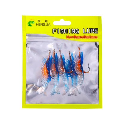 HENGJIA SO077 6cm 3g Lead Wrapped Shrimp Soft Lure Sea Bass Fake Lure, SO077 1, SO077 2, SO077 3, SO077 4