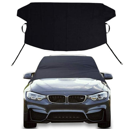 600D Oxford Cloth Car Snow Block Waterproof Windshield Coverings, S 190 x 107cm, L 220 x 140cm, With Magnetic S, With Magnetic L