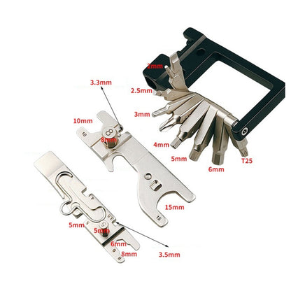 BIKERSAY Bicycle Multifunctional Wrench Folding Repair Tool Set, BIKERSAY BT004