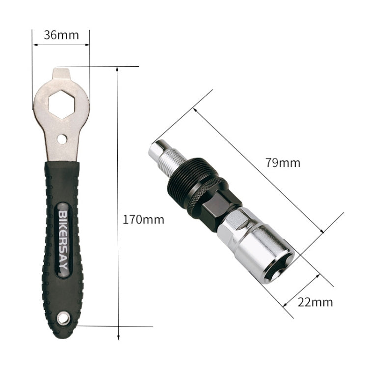 BIKERSAY Bicycle Disc Crank Rama Removal Tool, Model:, BT015S, BT015ST, BT015, BT015T