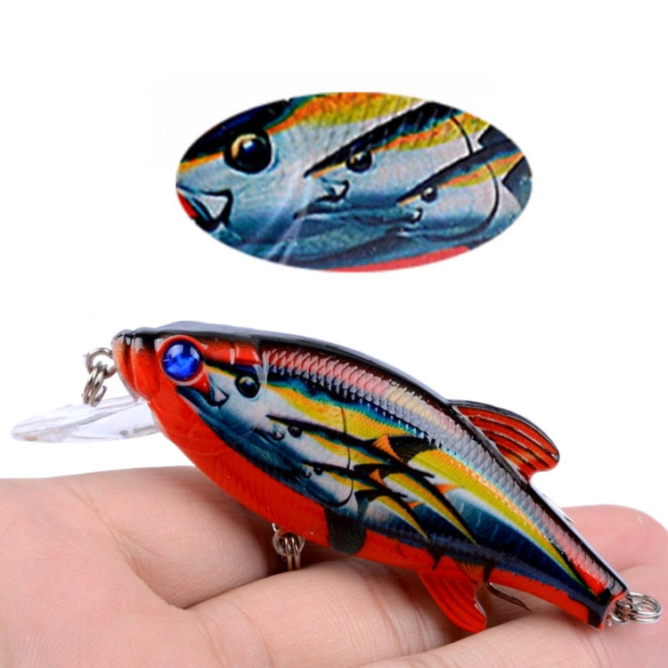LB72 8cm/10.9g Lure Painted Floating Bionic Lure Rattle Pearl False Lure, LB72 1, LB72 2, LB72 3