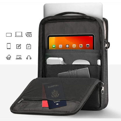 Portable Laotop Bag Waterproof Multifunctional Shoulder Crossbody Bag, 13.3-14 Inch