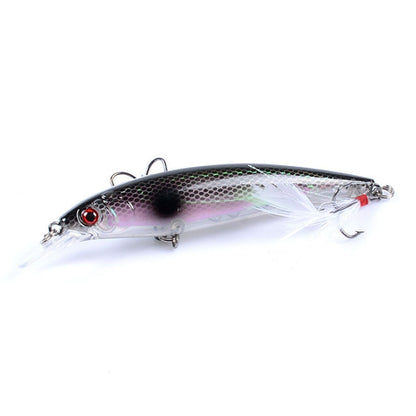 M0195 11cm/13.4g Lures Casting Feather Hook Mino Hard Baits Bionic Bait, M0195 1, M0195 3, M0195 4, M0195 5, M0195 6, M0195 7, M0195 8, M0195 9, M0195 10