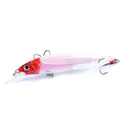 M0195 11cm/13.4g Lures Casting Feather Hook Mino Hard Baits Bionic Bait, M0195 10, M0195 1, M0195 3, M0195 4, M0195 5, M0195 6, M0195 7, M0195 8, M0195 9