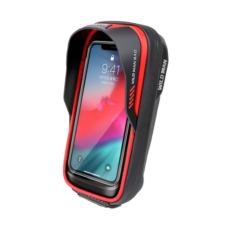 WILD MAN ES16 0.5L EVA Hard Shell Waterproof Touch Screen Bicycle Handlebar Bag, ES16 (Grey), ES16 (Blue), ES16 (Red)
