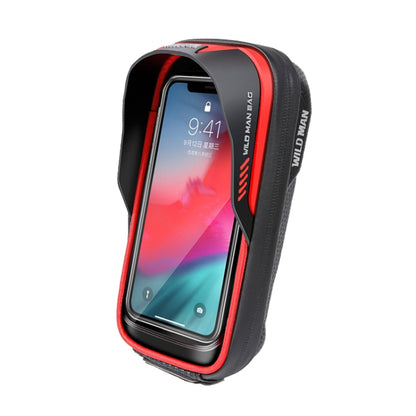 WILD MAN ES16 0.5L EVA Hard Shell Waterproof Touch Screen Bicycle Handlebar Bag, ES16 (Grey), ES16 (Blue), ES16 (Red)