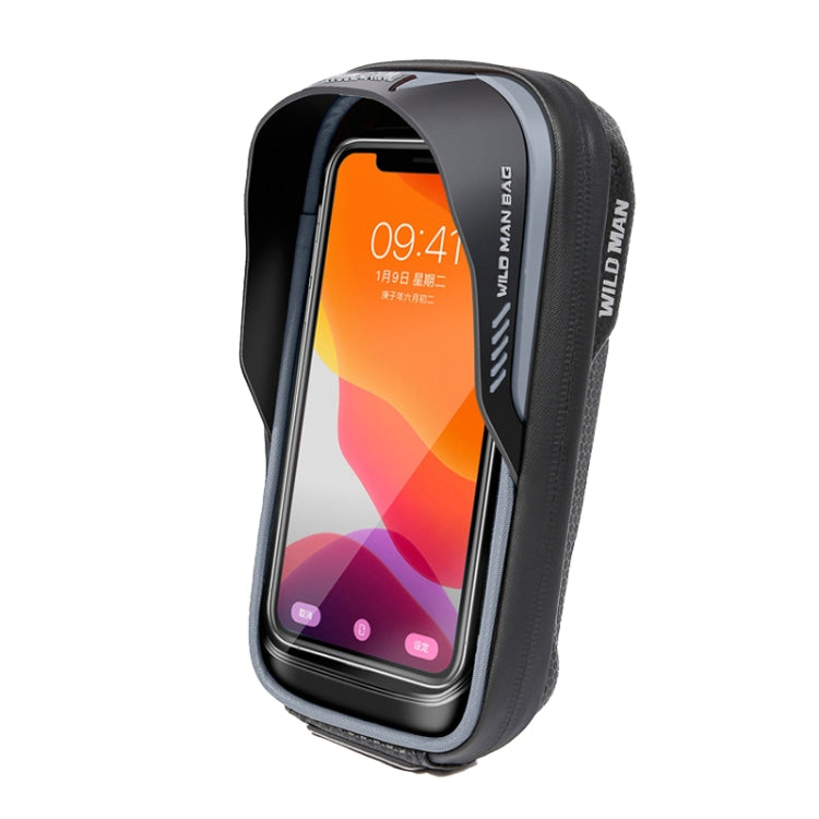 WILD MAN ES16 0.5L EVA Hard Shell Waterproof Touch Screen Bicycle Handlebar Bag, ES16 (Grey), ES16 (Blue), ES16 (Red)