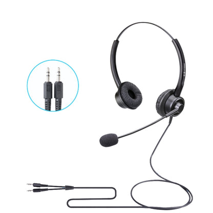 VT200D Double Ears Telephone Headset Operator Headset With Mic,Spec:, PC Double Plug, Crystal Head, Crystal Head with Tuning, PC Double Plug with Tuning, 3.5mm Single Plug with Tuning, USB Head with Tuning