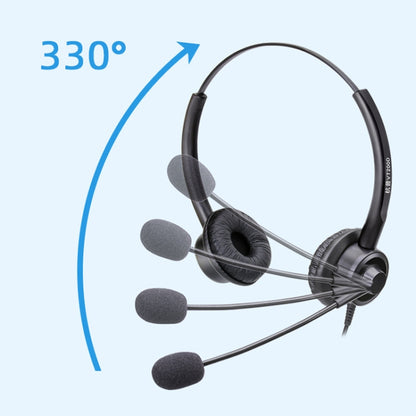 VT200D Double Ears Telephone Headset Operator Headset With Mic,Spec:, PC Double Plug, Crystal Head, Crystal Head with Tuning, PC Double Plug with Tuning, 3.5mm Single Plug with Tuning, USB Head with Tuning