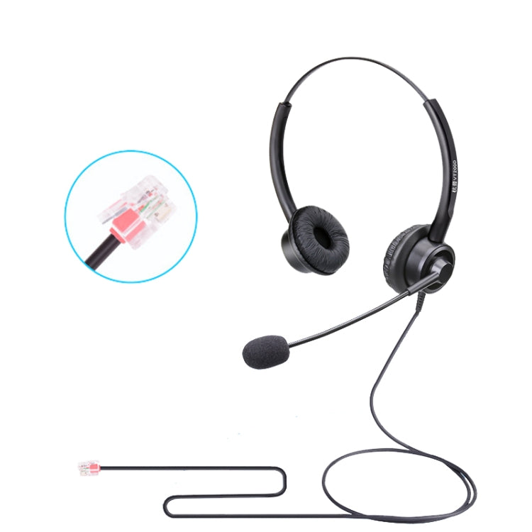 VT200D Double Ears Telephone Headset Operator Headset With Mic,Spec:, PC Double Plug, Crystal Head, Crystal Head with Tuning, PC Double Plug with Tuning, 3.5mm Single Plug with Tuning, USB Head with Tuning