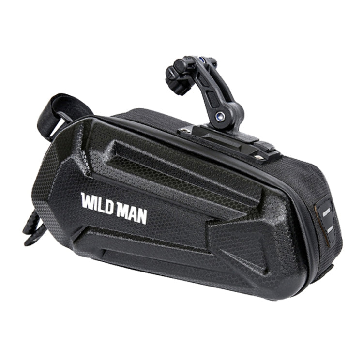 WILD MAN XT7 1.2L Mountain Bike EVA Hard Shell Waterproof Wear-resistant Tail Bag, XT7(Sun), XT7(Twill)
