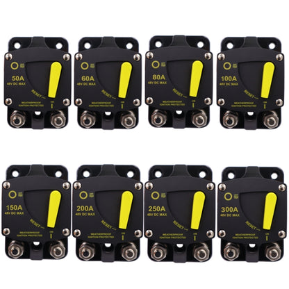 CB6 Car RV Yacht Audio Restore Insurance Holder Switch, 50A, 60A, 80A, 100A, 150A, 200A, 250A, 300A