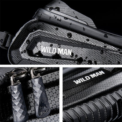 WILD MAN E10 1L Mountain Bike EVA Hard Shell Touch Screen Front Beam Bag, E10