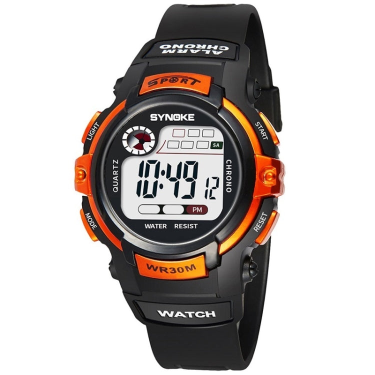 SYNOKE 99569 Children LCD Luminous Waterproof Electronic Sports Watch