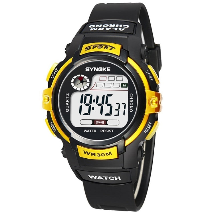 SYNOKE 99569 Children LCD Luminous Waterproof Electronic Sports Watch