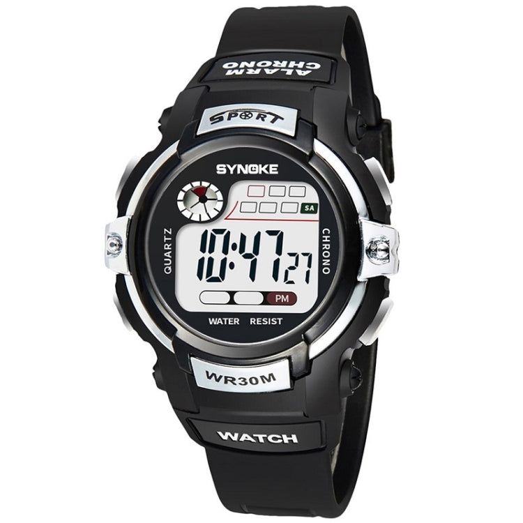 SYNOKE 99569 Children LCD Luminous Waterproof Electronic Sports Watch
