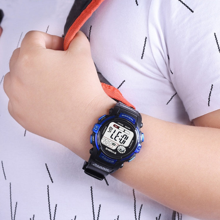 SYNOKE 99569 Children LCD Luminous Waterproof Electronic Sports Watch