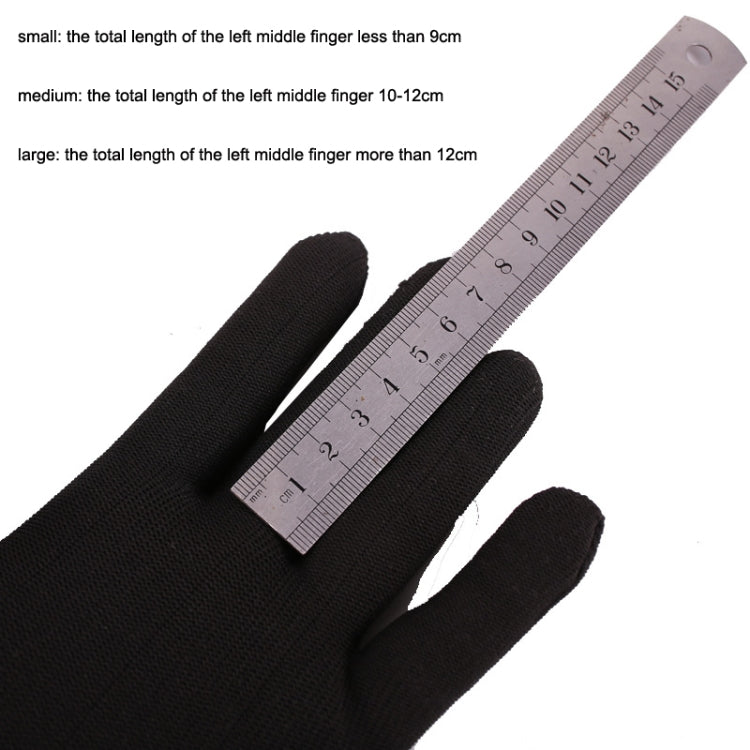 2PCS Beginner Press Nylon Wear -Resistant Anti -Slip Left Hand Guitar Exercise Glove,Size:, Small, Medium, Large