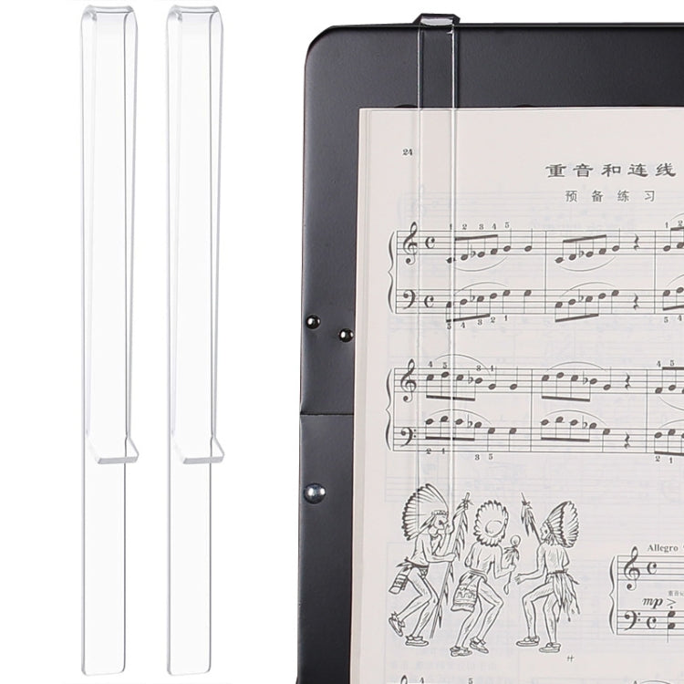 1 Pair PJ1226 Music Spectrum Clipplane Tablature Clip Music Song Clip, Transparent