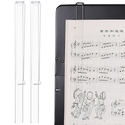 1 Pair PJ1226 Music Spectrum Clipplane Tablature Clip Music Song Clip, Transparent