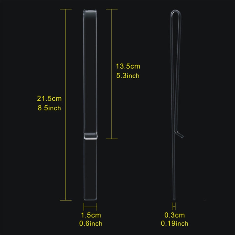 1 Pair PJ1226 Music Spectrum Clipplane Tablature Clip Music Song Clip, Transparent