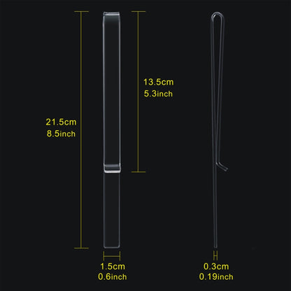 1 Pair PJ1226 Music Spectrum Clipplane Tablature Clip Music Song Clip, Transparent